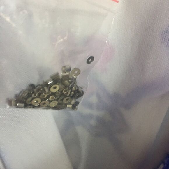 Roaman’s size 12W NWT white long sleeved lined embellished shirt 100% polyester - Picture 7 of 10